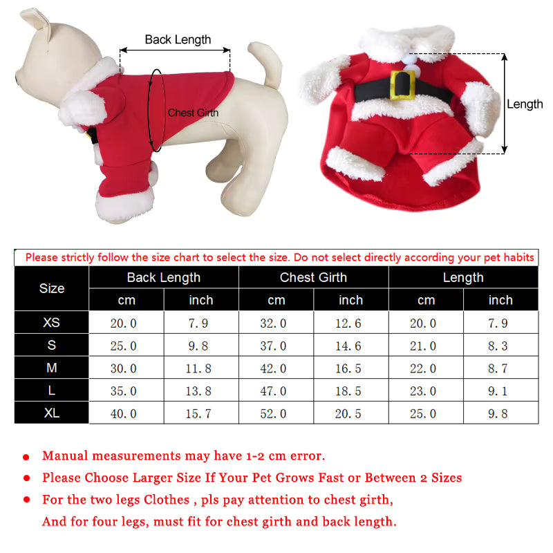 Disfraz Papá Noel para mascotas